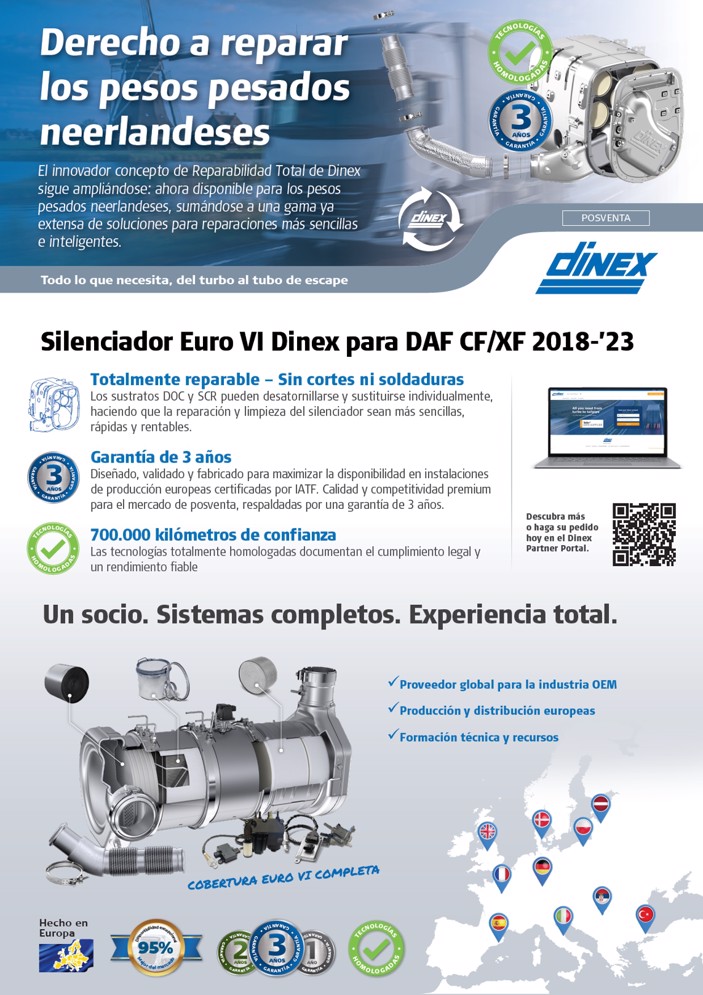 Silenciador Euro VI para DAF CF/XF